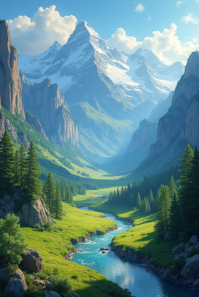 wall landscape mural