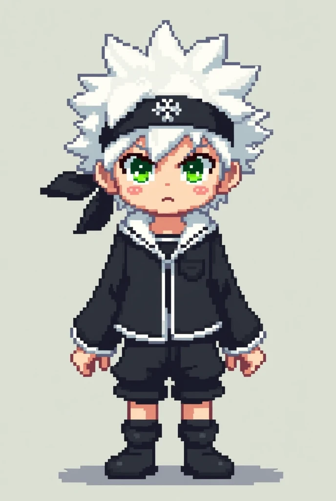 generate a pixel art character based on Asta from Black Clover, It needs to be a maximum of 32 pixels to be used in a game