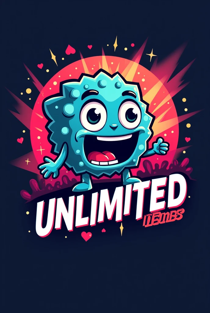 Logo de memes con la palabara unlimited