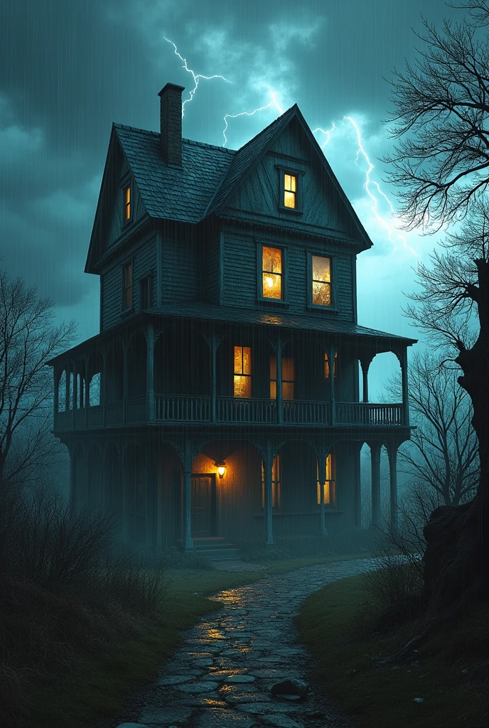 House in a storm