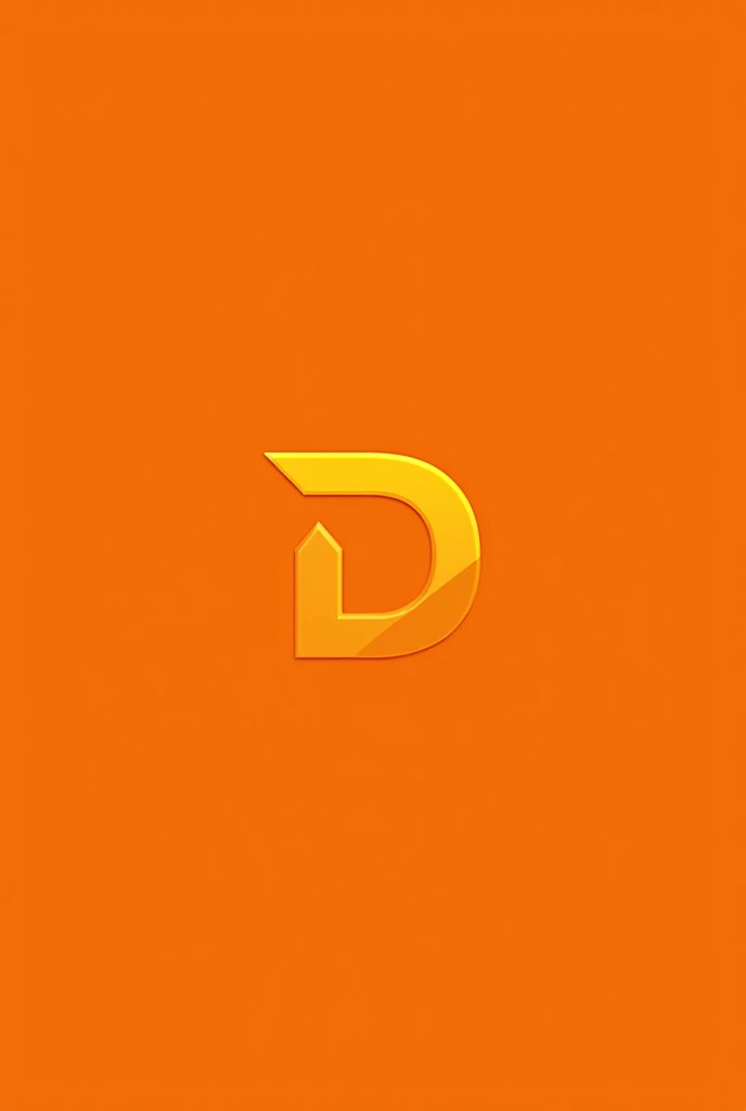 Logo with the letters D and M with an orange background