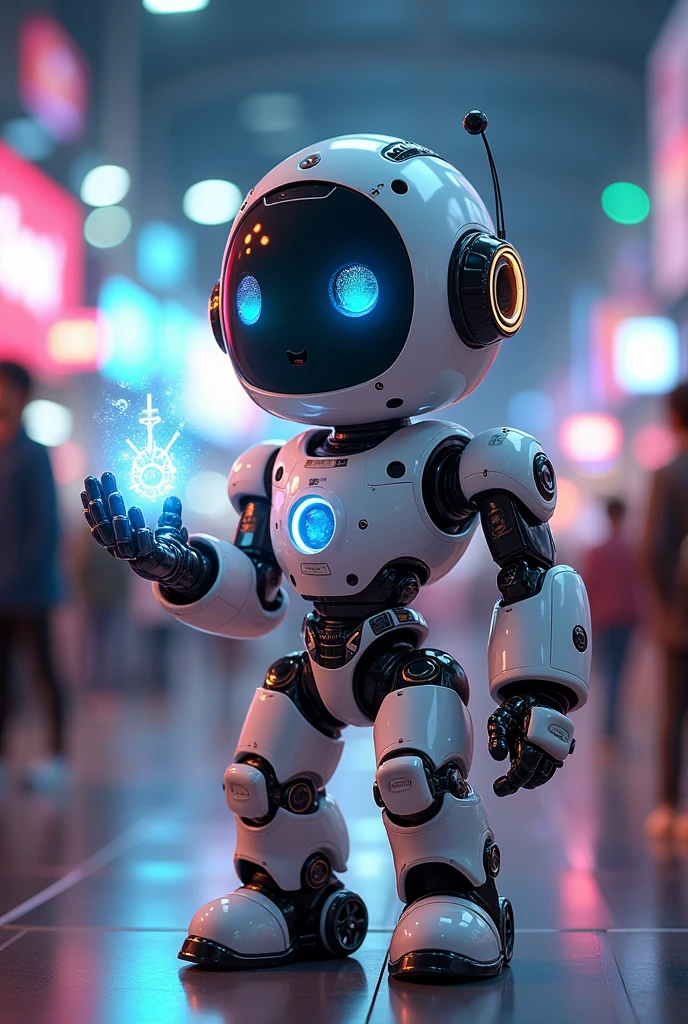 Create an animated character for a science fair