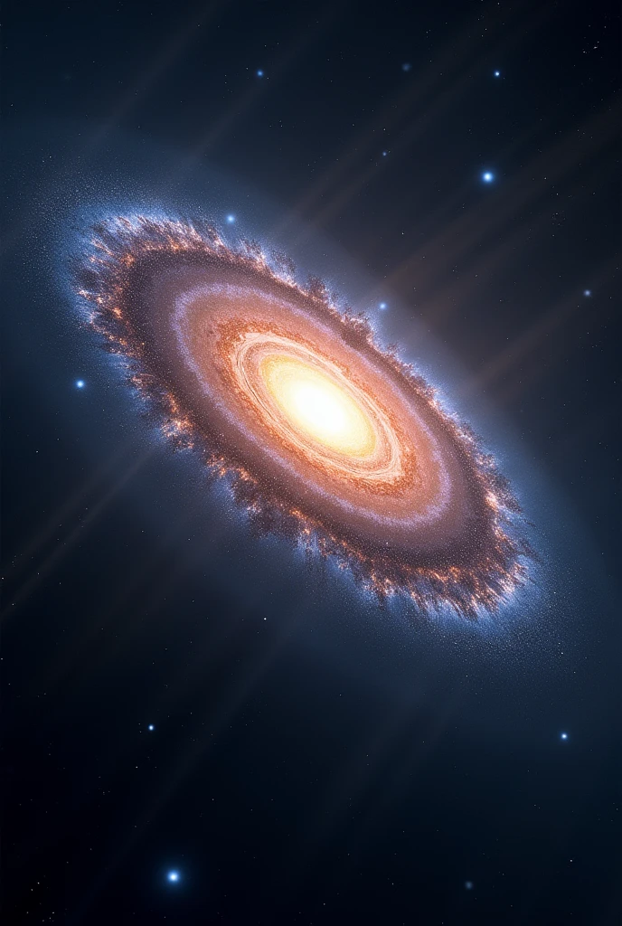 A stunning photograph of a real spiral galaxy.
