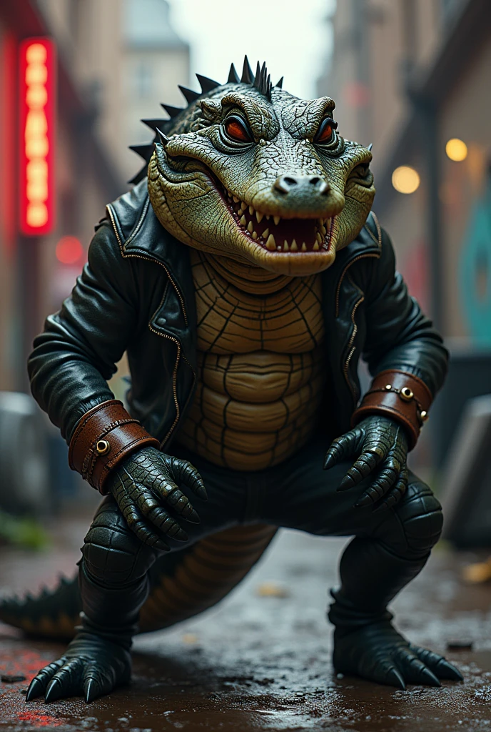 A rock 'n' roll alligator