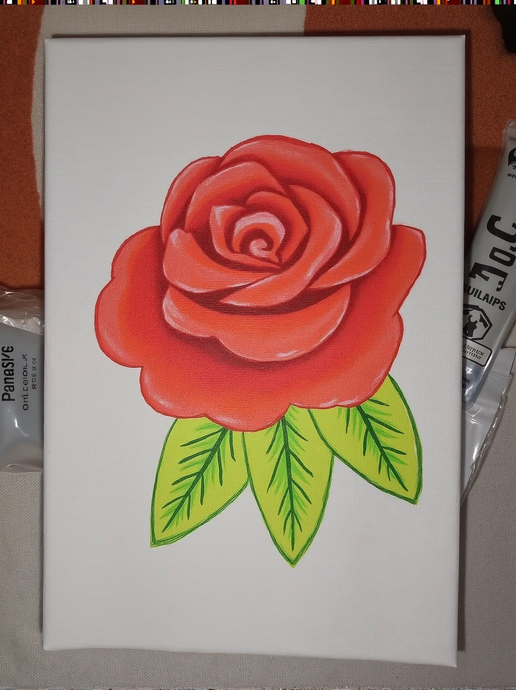 Apply a suitable background color to the drawing that is beautiful