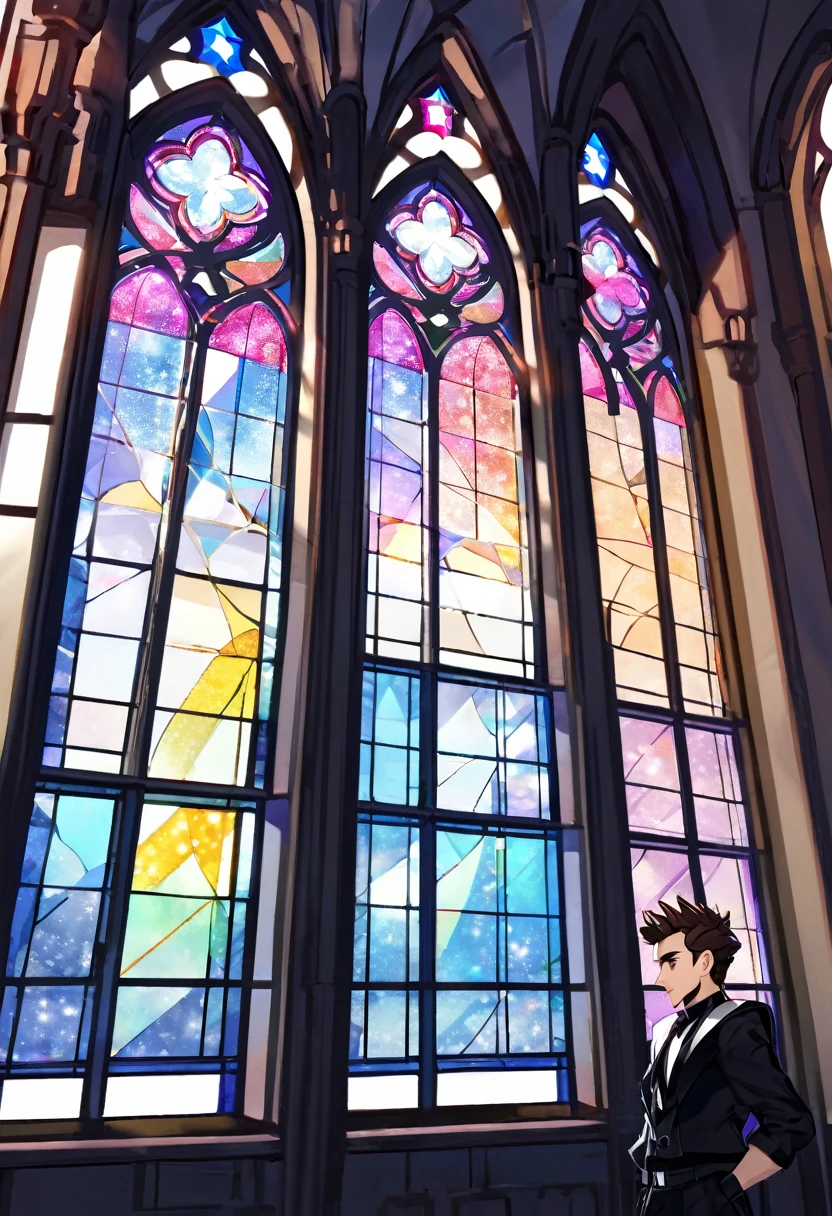 make a stained glass window with nsync.
