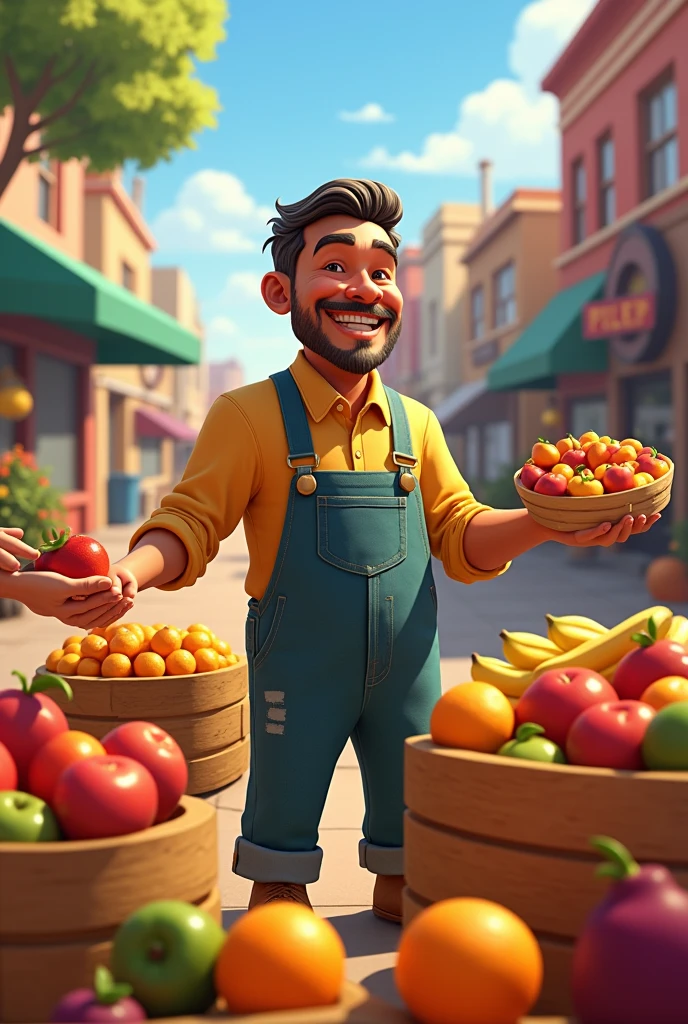 Chico Moreno gave away fruits