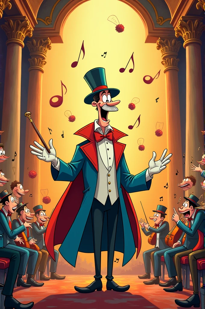 Traditional Cartoon Maestro