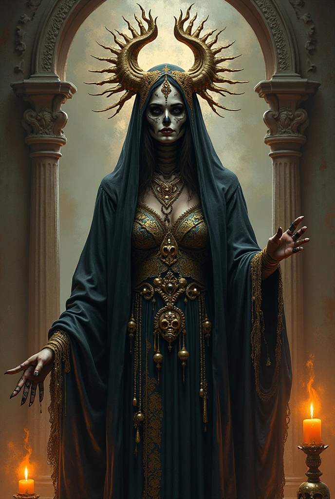 Mysterious Woman Saint Death Mexico