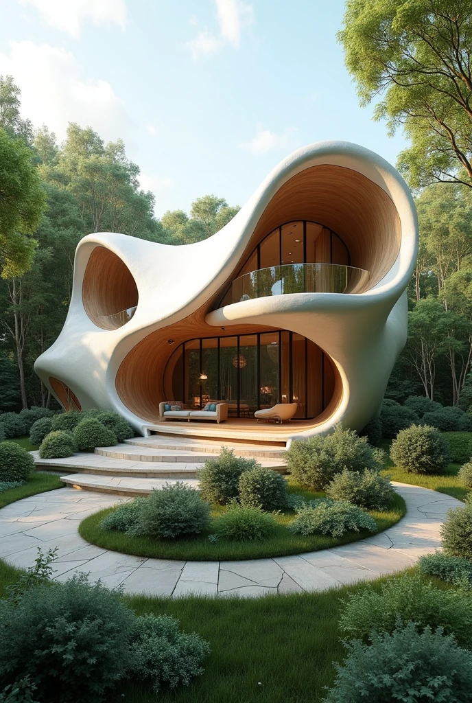 A house inspired by the concept of a cat, but not something literal., Not just a discrete and subtle concept