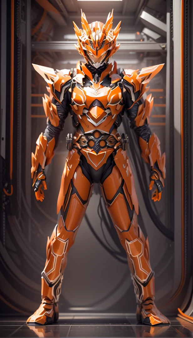 Keep the original image,No changes made,Keep the original image,可以变成更亮一些的orange色,orange色是的主色调,orange色,一些orange和orange,orange,orange(Ensure its layering and armor texture,以比较鲜艳的orange色为主色调)