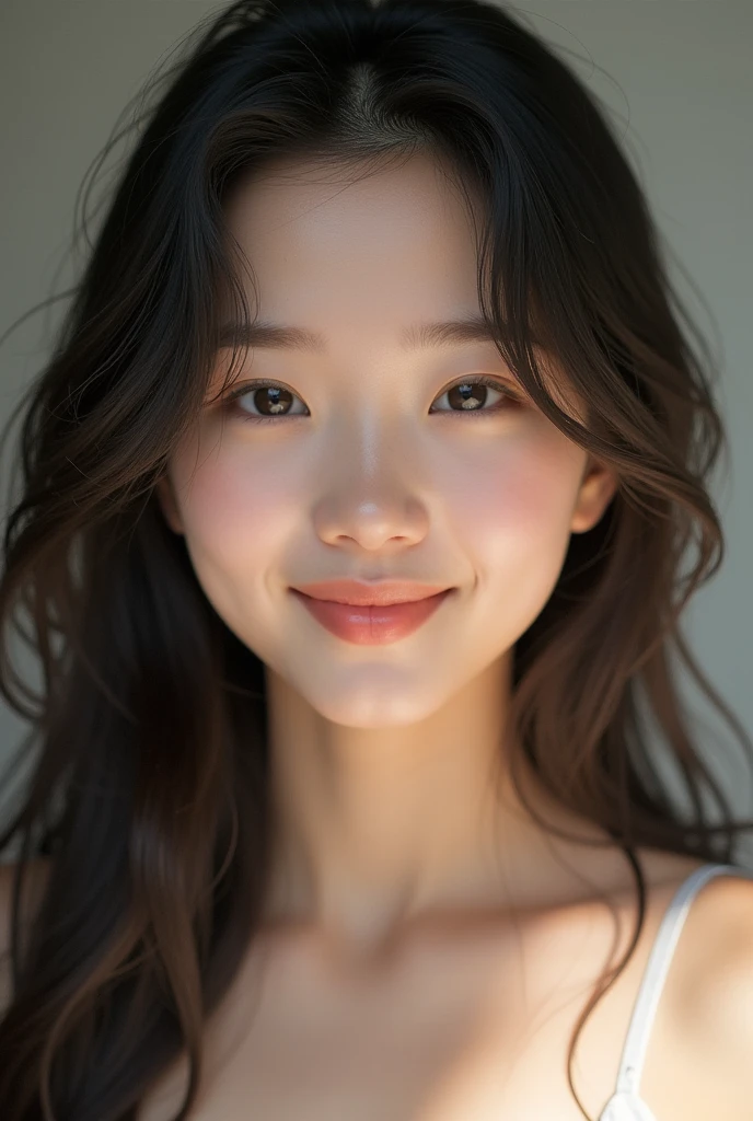 Beautiful smiling Japanese woman