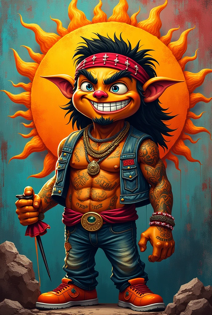 Create a lively cholo sun