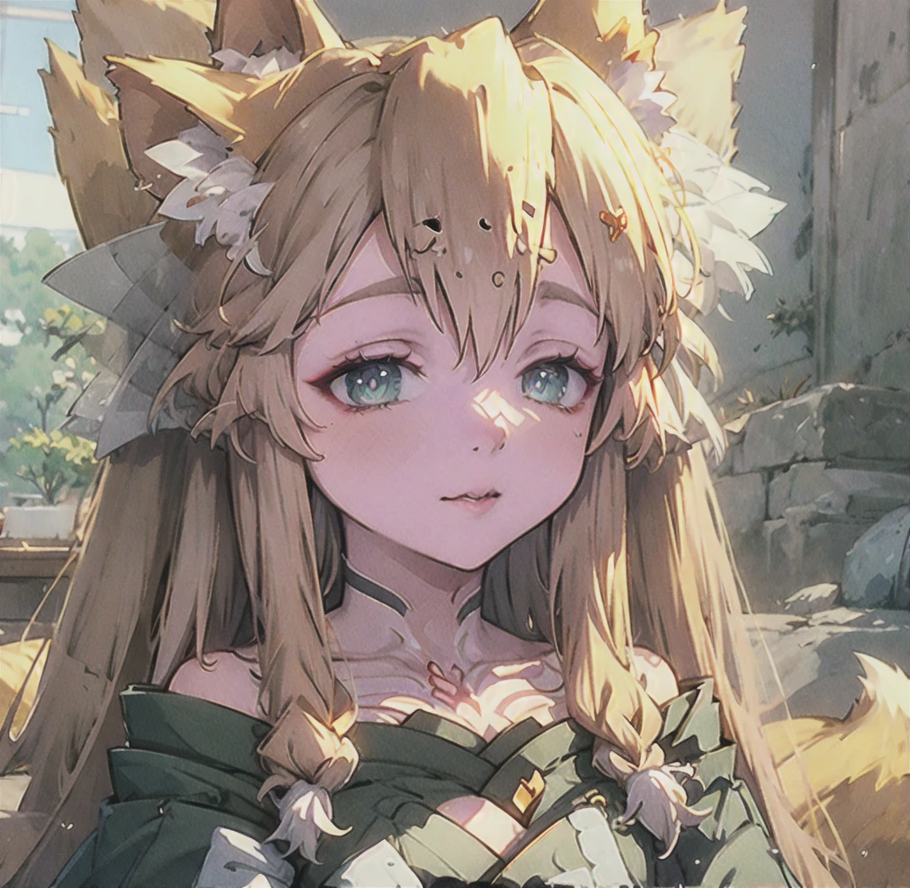 Highest quality, masterpiece, Ultra-high resolution, (Realistic:1.2), One person, (Detailed face:1.2), (Detailed eyes:1.2), (Detailed Hair:1.2), (Detailed clothing:1.2), 4K, Fox ears,Miko costume