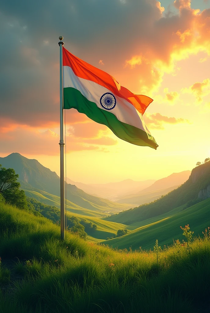 Indai 15 August independence day image with no human in space