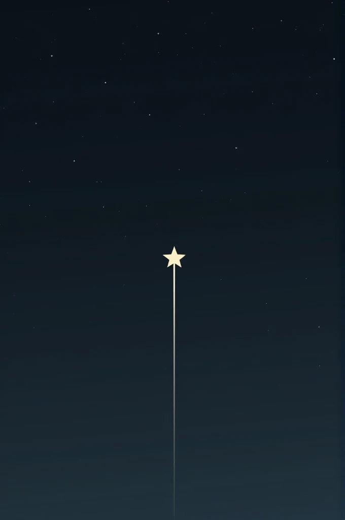 Minimalist shooting star