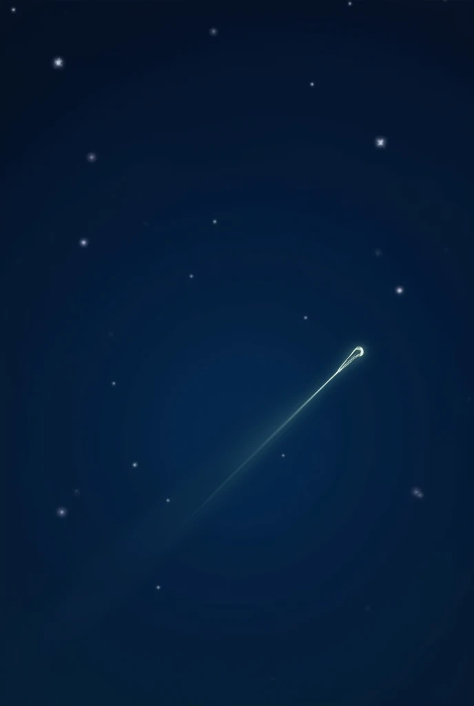 Minimalist shooting star 