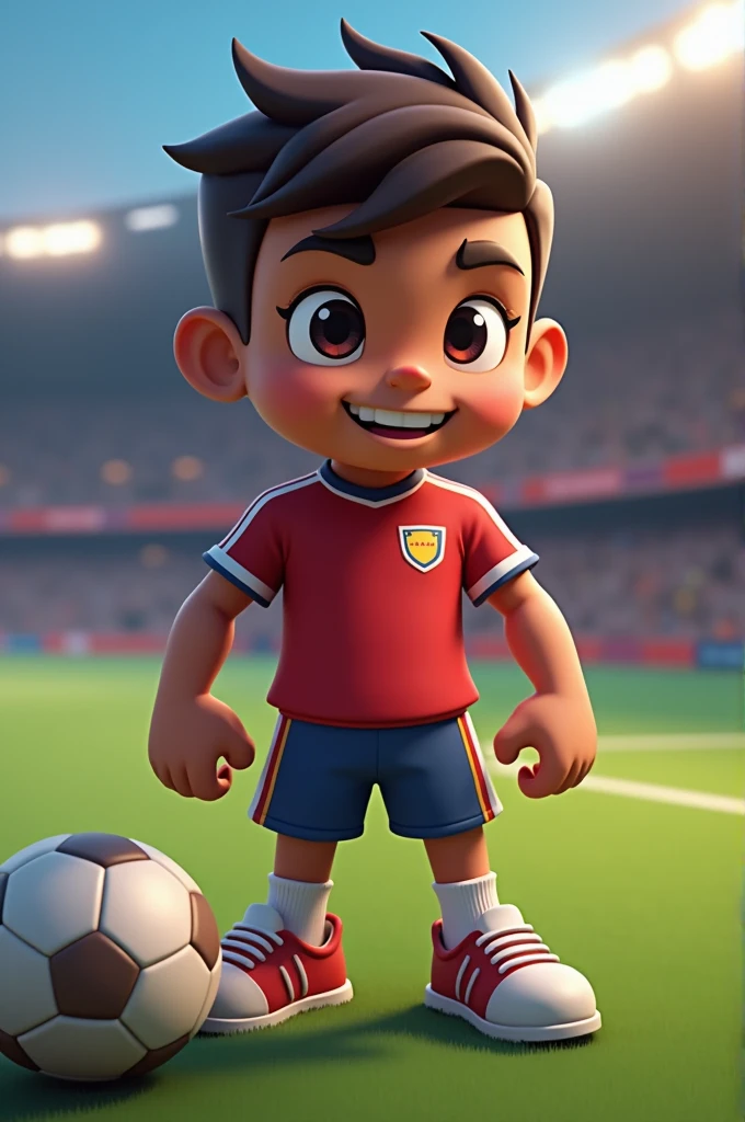 New character for the BRAWL stars game with the theme of football player