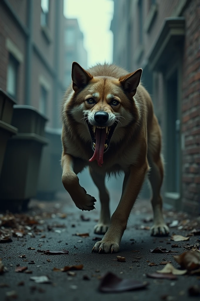 A rabid dog