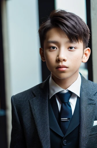 a 13 year old male wearing a suit
BELT VISABLE 4K HIGH QUALITY DETAILED