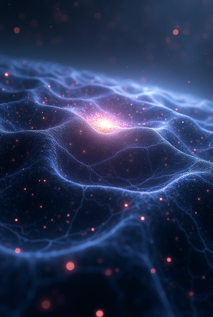A simulation of the distribution of dark matter in the universe 