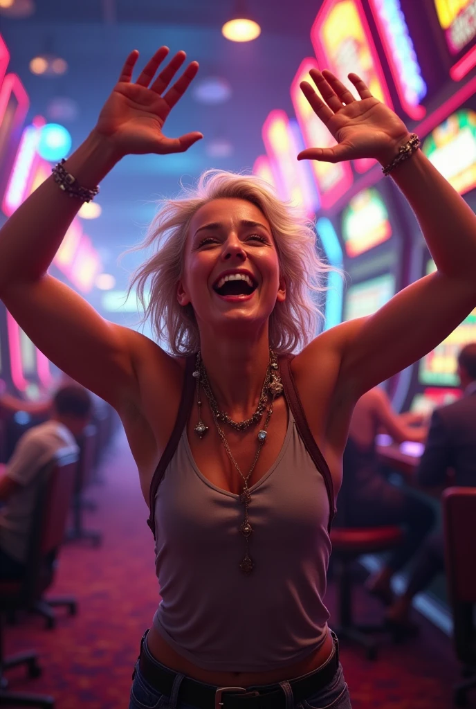 Excited player hits the jackpot