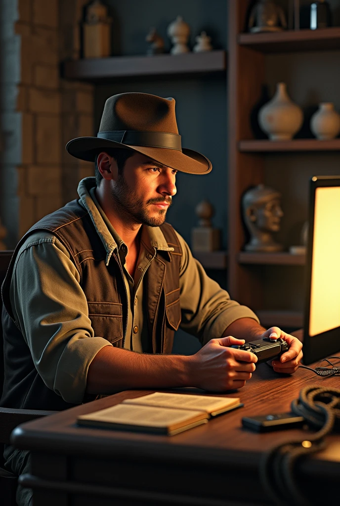 Sulicate
Indiana Jones Dress Playing Video Game