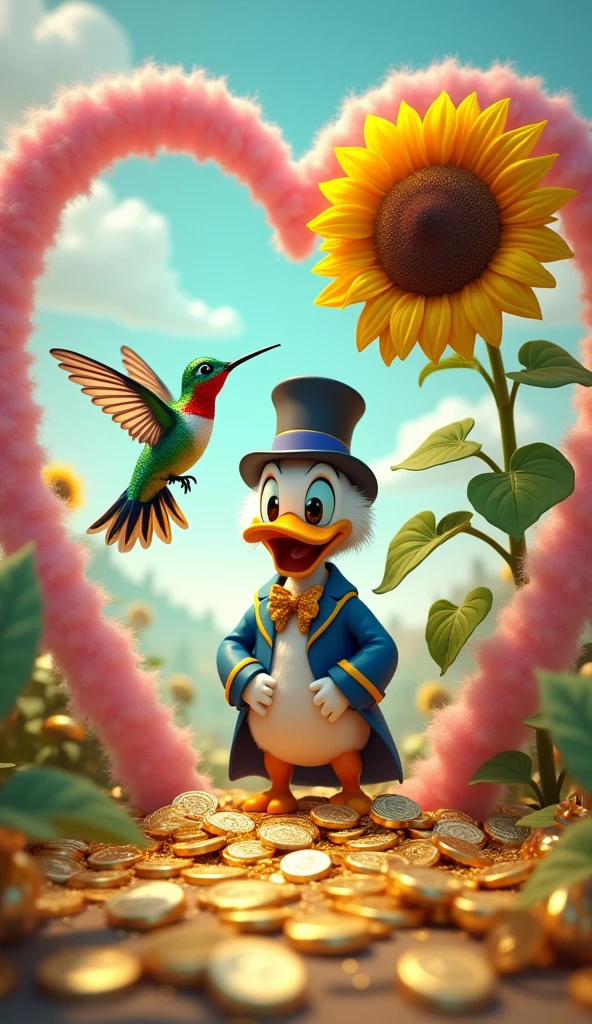 Archetypes:
Hummingbird Sunflower Two pink csnes forming a heart Uncle Scrooge full of money