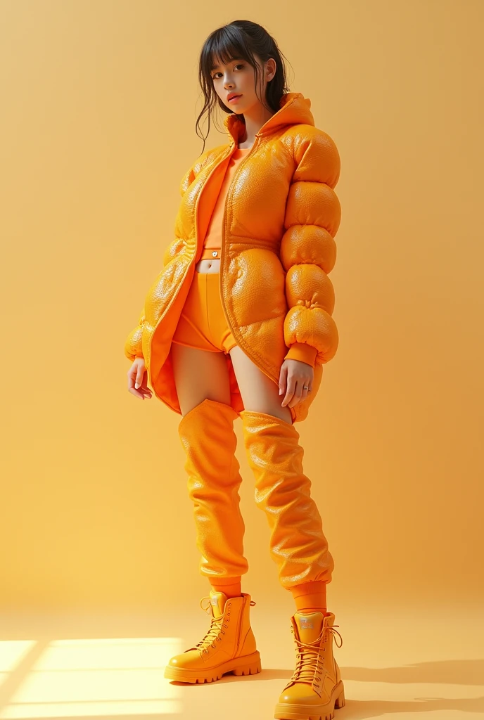 An outfit in the shape of oranges 