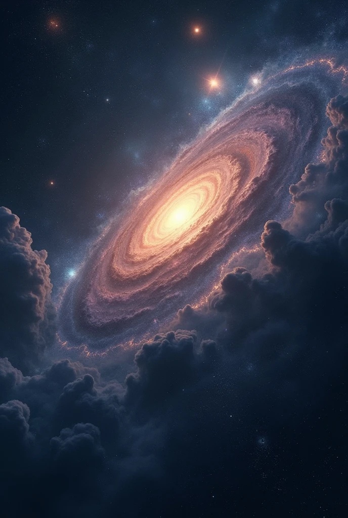 Create a cover for me to put in my store, this cover should have the universe as its center, darker tones, realisitic