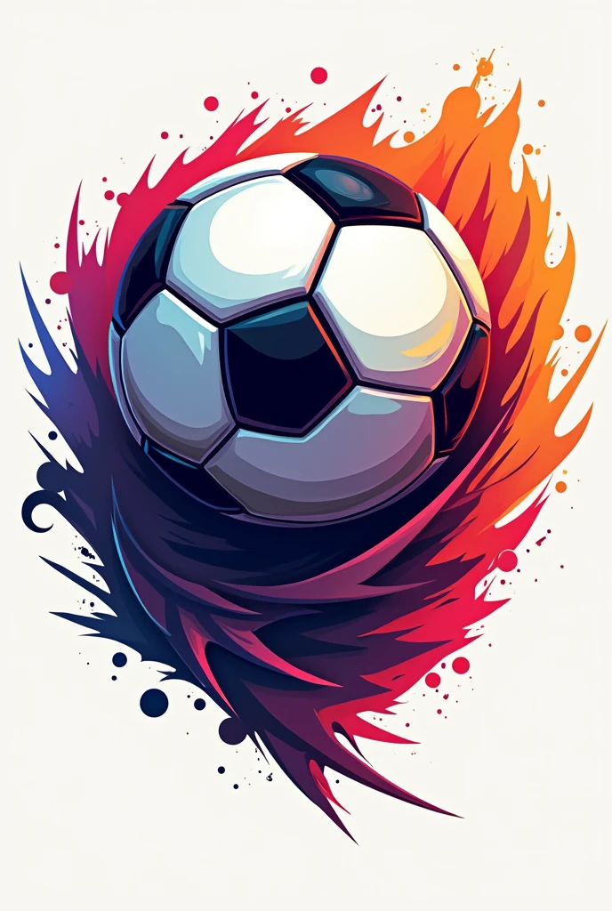 Make me a colorful logo related to football 
