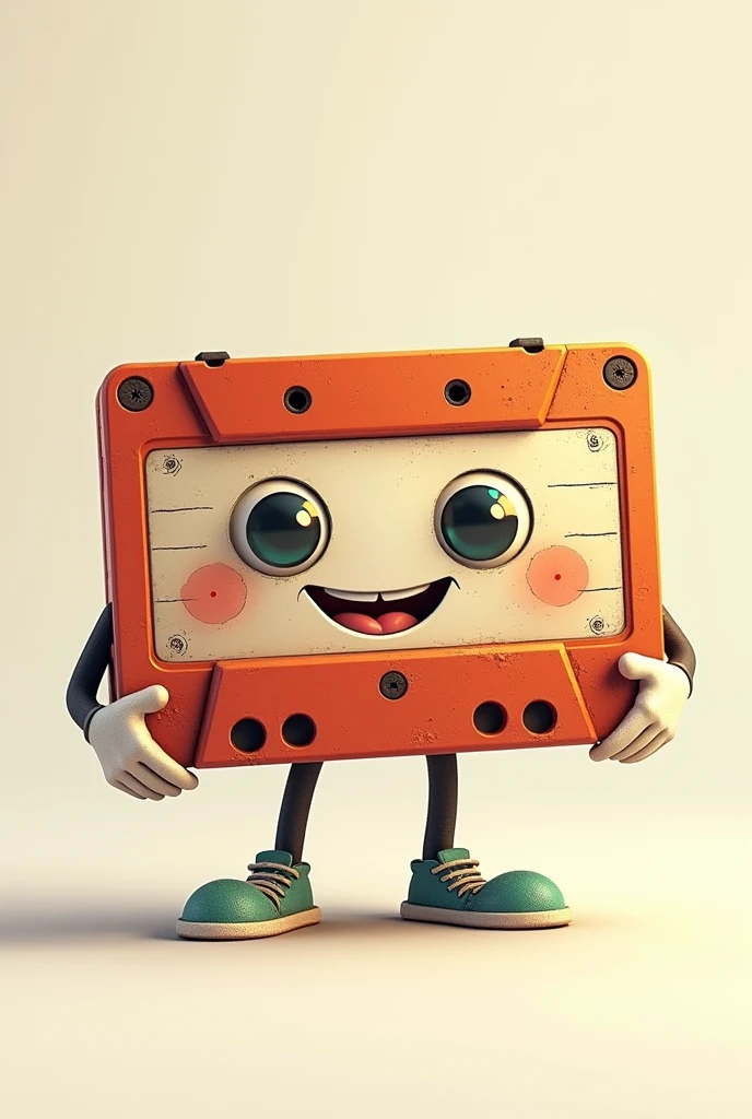 A smiling cassette tape 