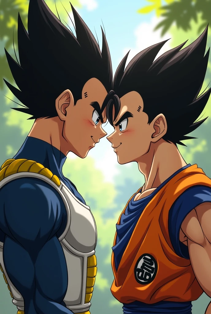 Vegeta being flirty with Goku