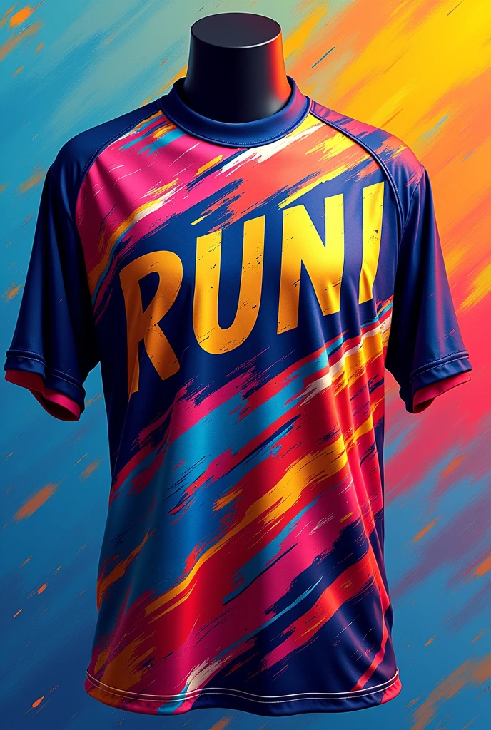 Volleyball shirt design with the name RUNI featuring an awesome print 