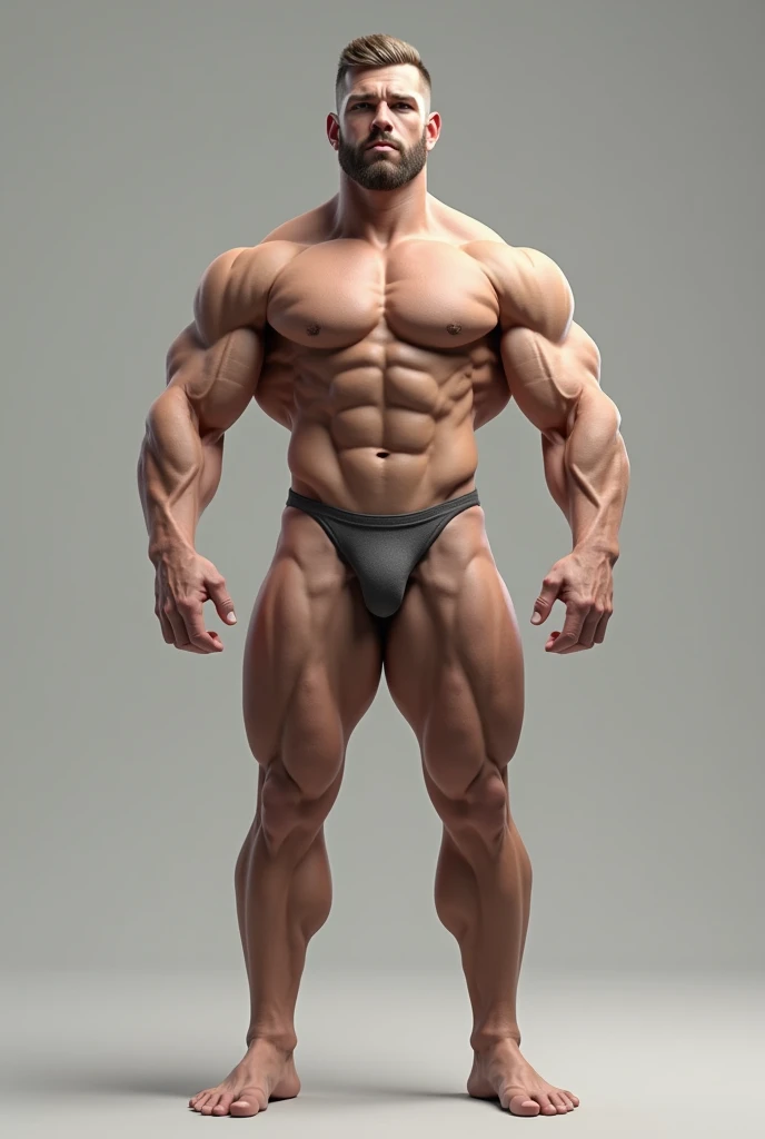 A men with Big muscle naked and WE Can see his pubis hairs
