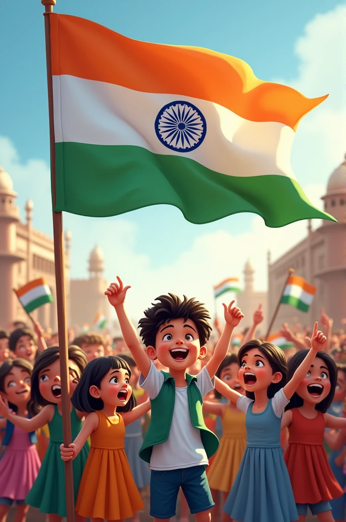 15 August Happy Independence Day. May the tricolour always remain high with the children