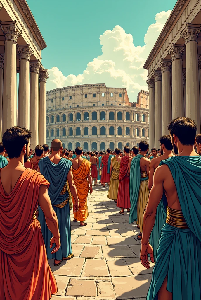 the presence of social classes in rome comic style 