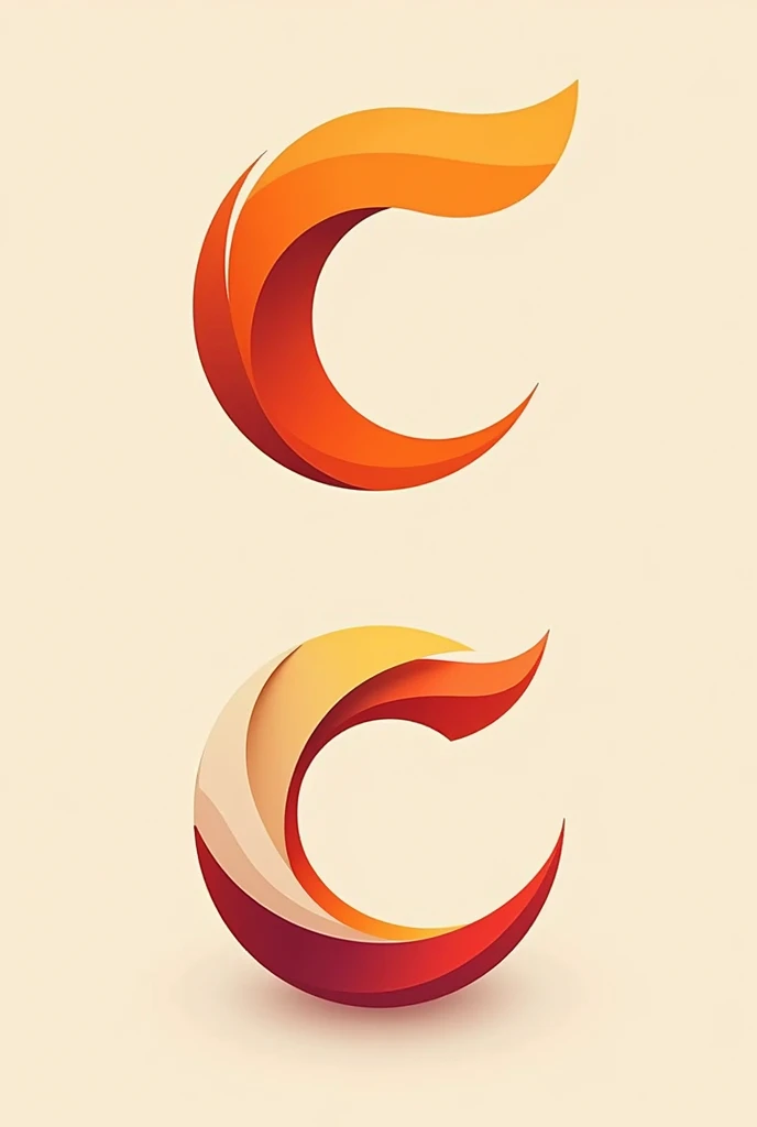 C logos with warm colors 