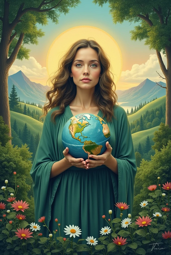 make a poster safe earth use words