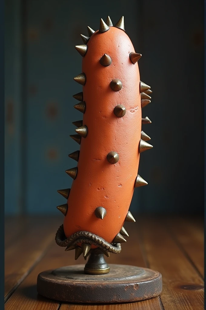 A thick penis with a stud