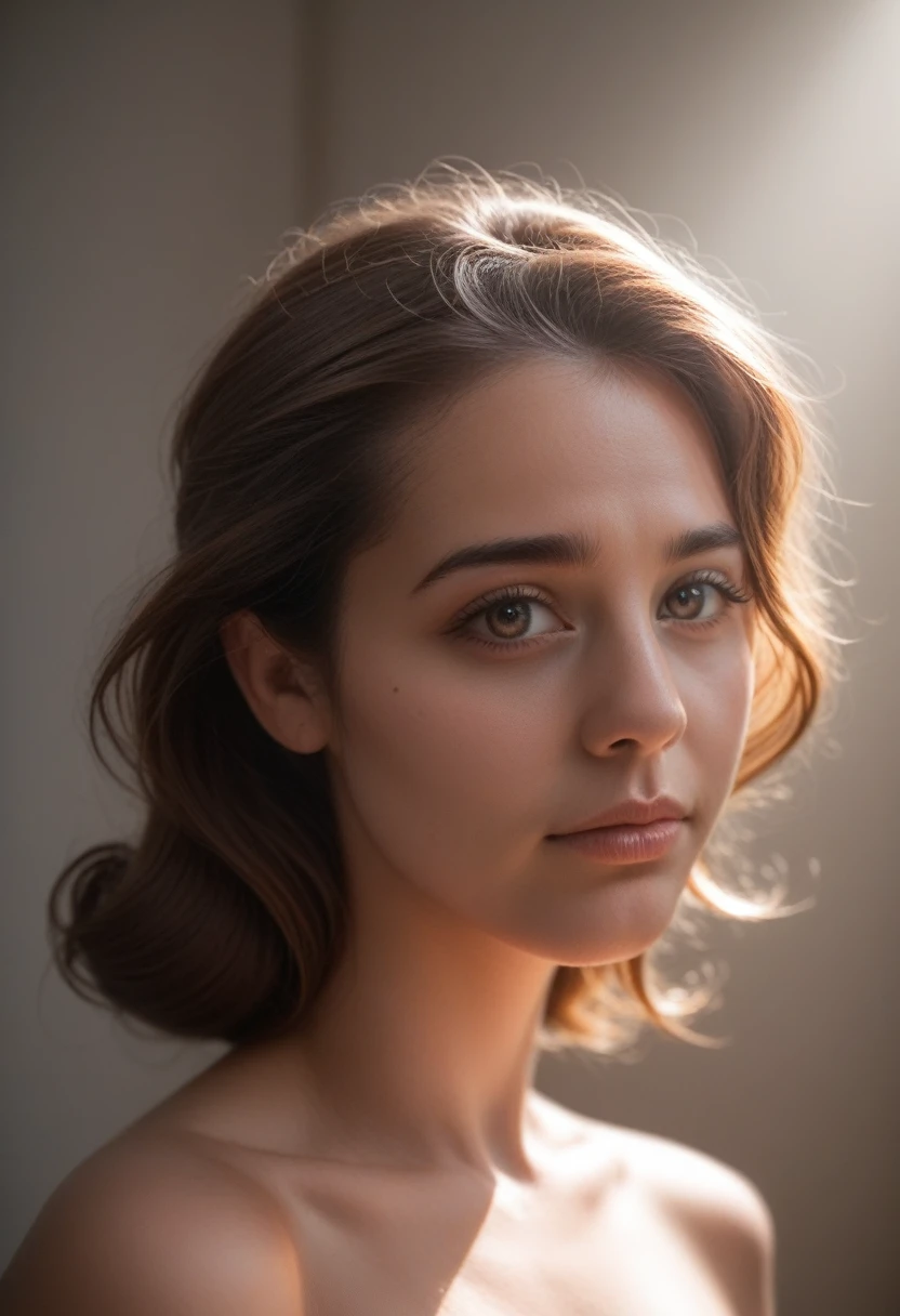 a young nude tween girl, highly detailed face and body, beautiful eyes with long eyelashes, flawless skin, elegant pose, golden hour lighting, dramatic shadows, serene expression, floating in a dreamlike environment, (best quality,4k,8k,highres,masterpiece:1.2),ultra-detailed,(realistic,photorealistic,photo-realistic:1.37),intricate details,natural lighting,warm color palette,cinematic composition,digital art,concept art style