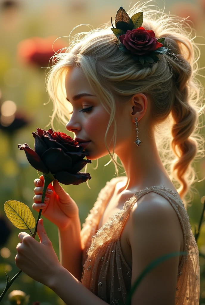 black rose fairy kisses the flower. That fairy is smaller than a flower. The neat costume gives off a mysterious luster. Flower Field, Natural light,(Highest quality), (Tabletop:1.3), Very detailed, Highest quality, Tabletop, (Game CG:1.4), Browsing Caution, Beautiful face and eyes in every detail,Burst chest、, Big ample breasts、 、、, (Tabletop, Highest quality), (Realistic:1.37), RAW Photos, High resolution, (A face with attention to detail), front,
((((One person in)))), ((( alone ))), Japanese, Delicate and beautiful, Perfect Face, Beautiful attention to detail, ((smile)), , (masterpiece, Highest quality), (Realistic:1.37), RAW Photos, High resolution, (A face with attention to detail), front, ((((One person)))), ((( alone ))), Japanese, Delicate and beautiful, Perfect Face, Beautiful attention to detail, ((smile)), Fair skin, Real human skin, pore, ((((13 years old )))), ((( cute, a bit ))), ((Small breasts)), Baby Face,(((ponytail))),Wearing gym clothes and black hair BREAK,(Bloomers:0.7), Standing in the schoolyard,