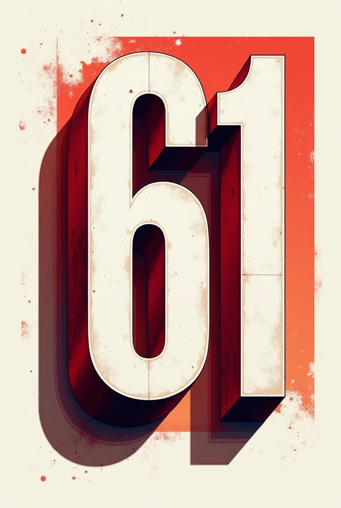 Banner indicating number 61