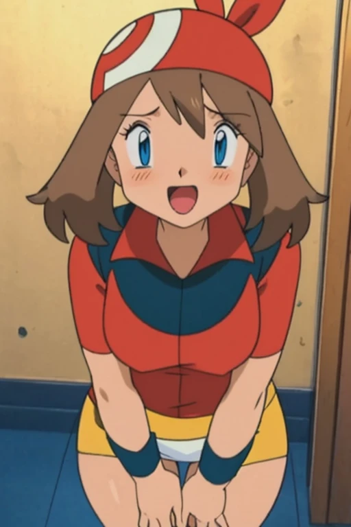 大きなchest, chest, Tongue out, whole body,Thighs,accurate, Light blush, 大きな胸, 