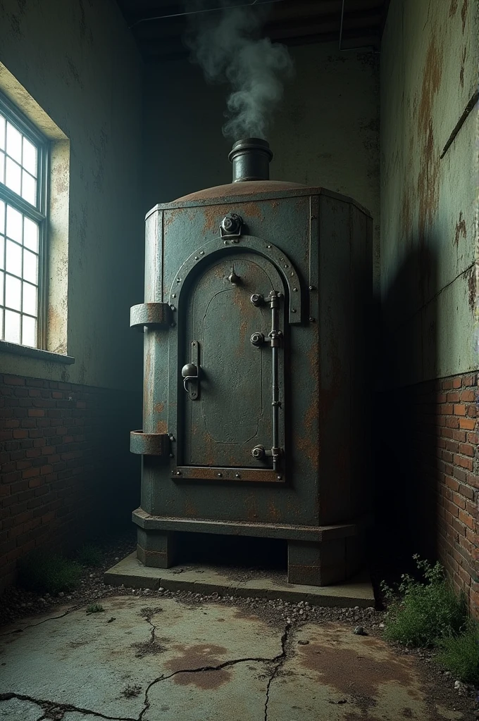 A wood-fired oven transformed into a crematorium