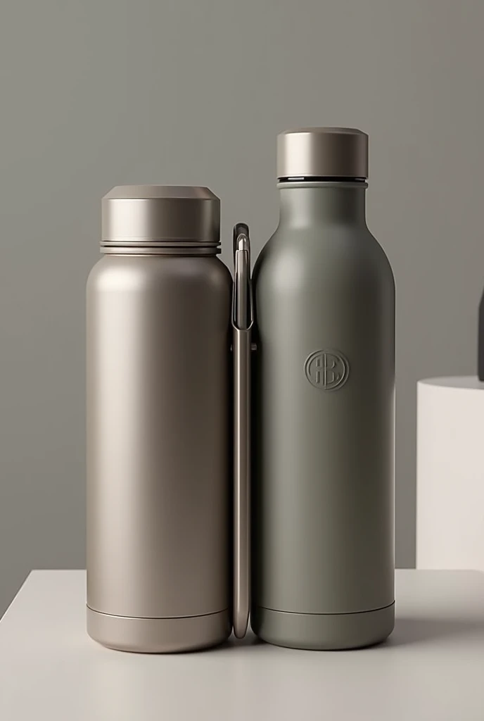 Thermos for drinks with two different compartments for two different drinks in the same container, I need the division to be clearly visible
