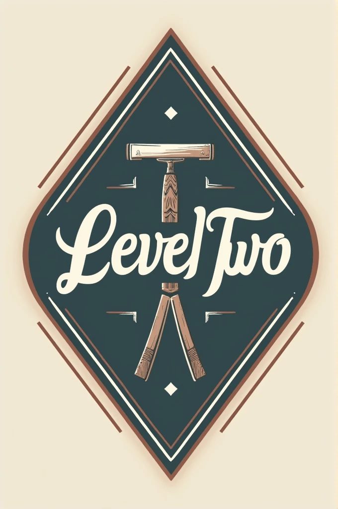 Commercial logo for a barbershop called level two