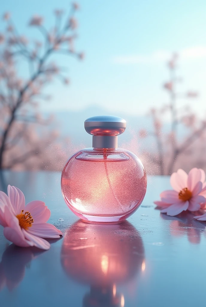 I would like you to create an image for me to use as the cover for a digital perfume business, without any characters on the cover.
