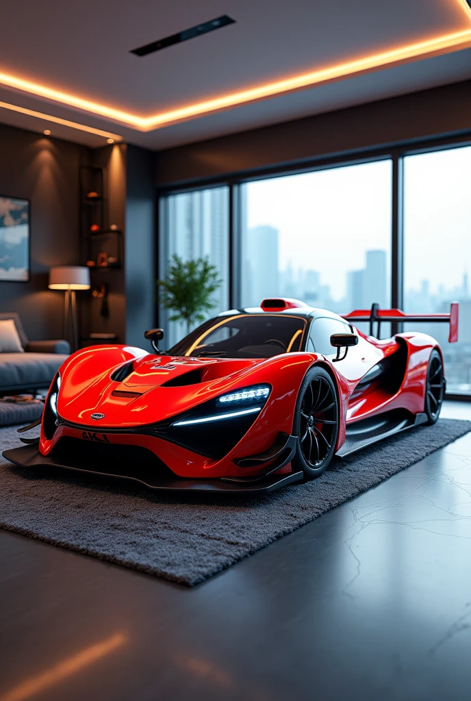 Bedroom about racing car,3 dimensions