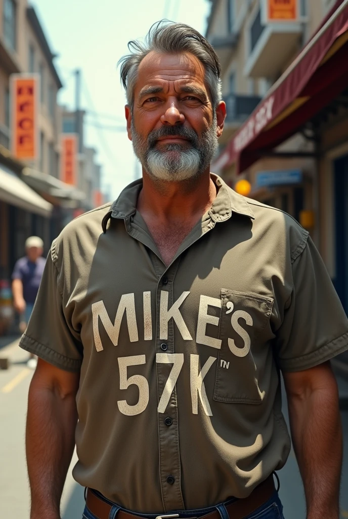 MAN WITH A NAME ON A SHIRTS MIKES 57K 